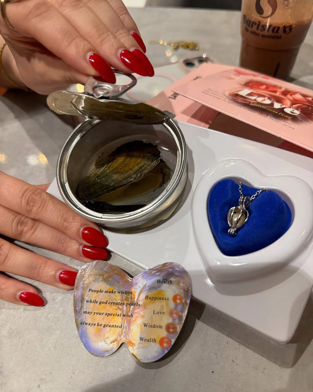 💎قلادة اللؤلؤة الطبيعية